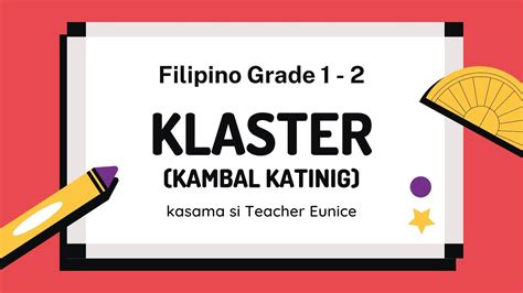 Filipino Grade 1 At 2 Klaster O Kambal Katinig Instructional Material Aralin At Pagsasanay