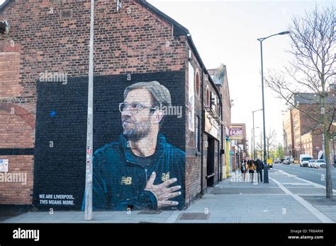 Large Huge Mural Street Art Of Liverpool Football LFC Manager German