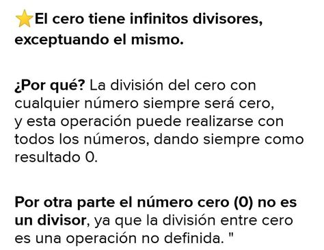 Cuántos divisores tiene el cero Brainly lat