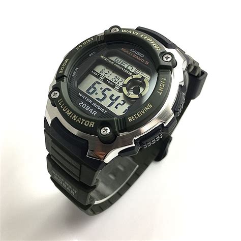 Men S Casio Wave Ceptor Atomic Watch Green WV200R 3A