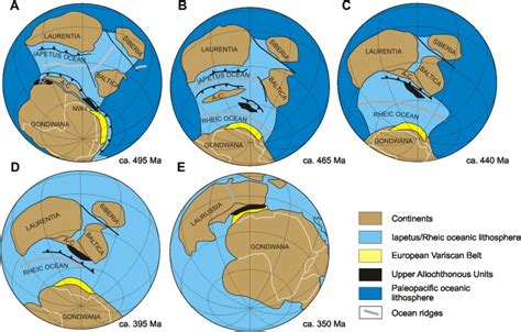 Paleozoic Reconstructions Modified From Scotese Cocks And