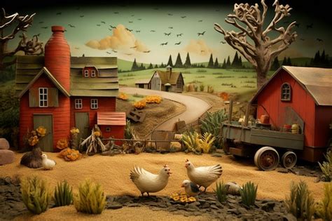 Premium AI Image | Old MacDonald in a farm nursery rhymes scene