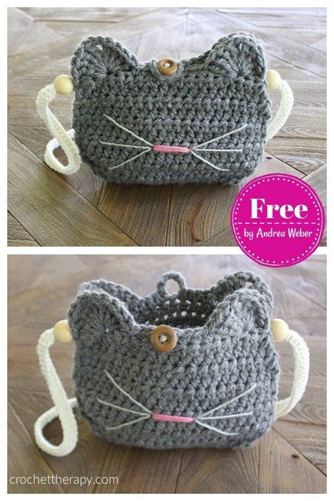 Cat Bag Crochet Patterns Free And Paid Crochet Cat Crochet