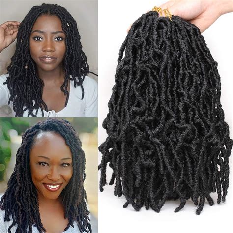 Leeven 12 Inch Short Nu Soft Locs Crochet Braids Hair For Distressed