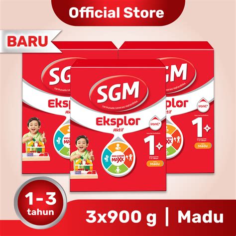 Jual SGM Eksplor Aktif 1 Pro GressMaxx Madu Susu Pertumbuhan 900 G