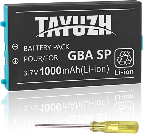 Amazon TAYUZH Battery Replacement For Nintendo Gameboy Advance SP