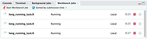 Posit Workbench User Guide Workbench Jobs