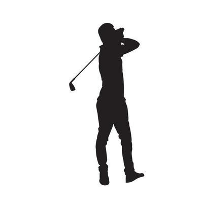 Golf Swing Silhouette Vector Art, Icons, and Graphics for Free Download