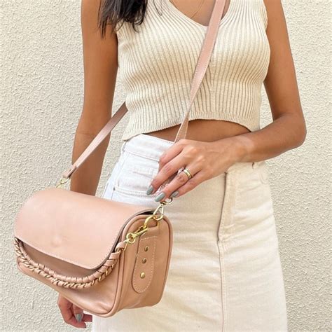 Hey Bag Bolsas Bolsa De Couro M Dia Celina Bag Nude