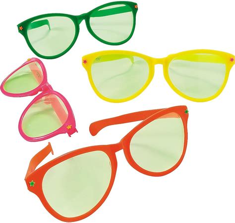 Fun Express Jumbo Giant Sunglasses Set Of 12 Wacky