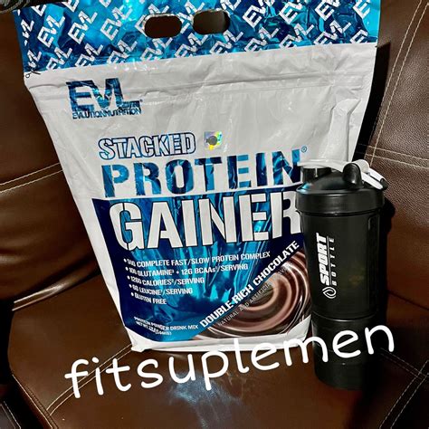 Jual Evl Stacked Protein Gainer Gain Mass 12 Lbs Shopee Indonesia