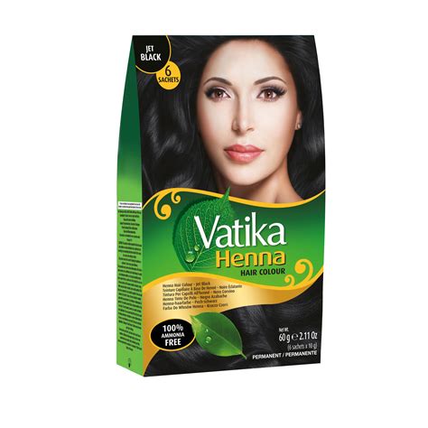 Vatika Henna Hair Colour Jet Black 10g Beauty For You Paris