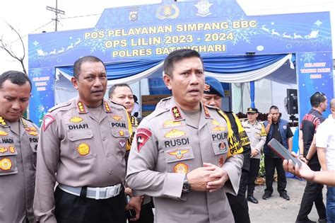 Kapolda Jambi Cek Pos Pelayanan Operasi Lilin Dan Pantau Aru