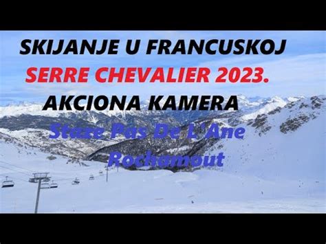 Akciona Kamera Skijanje U Francuskoj Serre Chevalier Staze