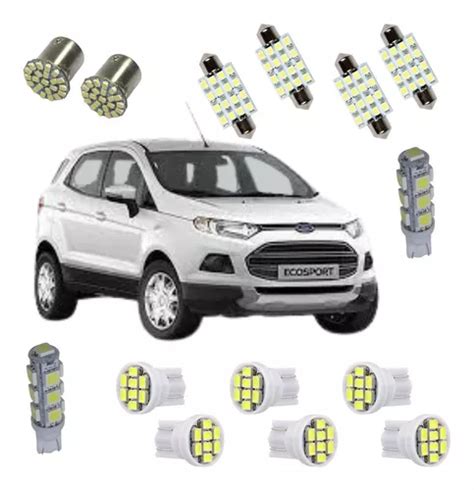 Kit Lampadas Led Ecosport Em Diante Teto Placa R Xenon Mercadolivre