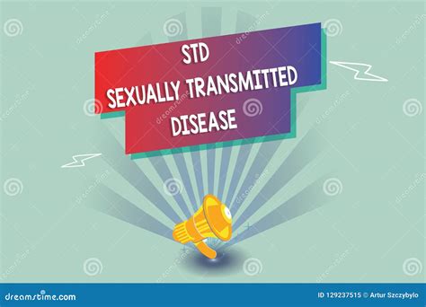 Text Sign Showing Std Sexually Transmitted Disease Conceptual Photo Infection Spread By Sexual