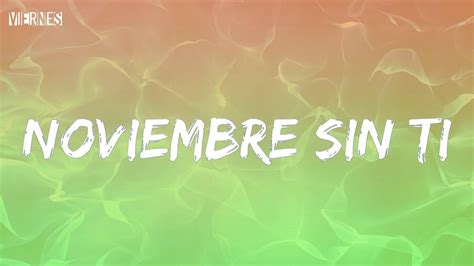 Noviembre Sin Ti Reik Lyrics Letra YouTube