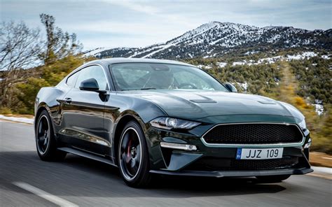 Download Imagens Ford Mustang Bullitt 2019 Verde Cupê Esportivo