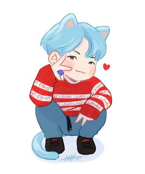 Yoongi Fanart ♡ Chibi Desenhos Bts Desenho