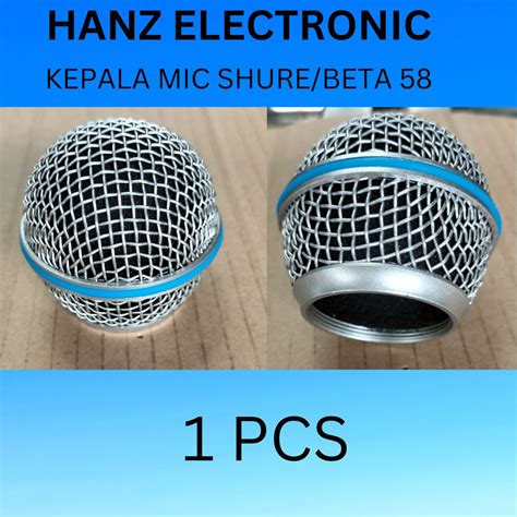 KEPALA MIC MICROPHONE COCOK UNTUK SHURE SM 58 ATAU BETA 58 Anti Penyok