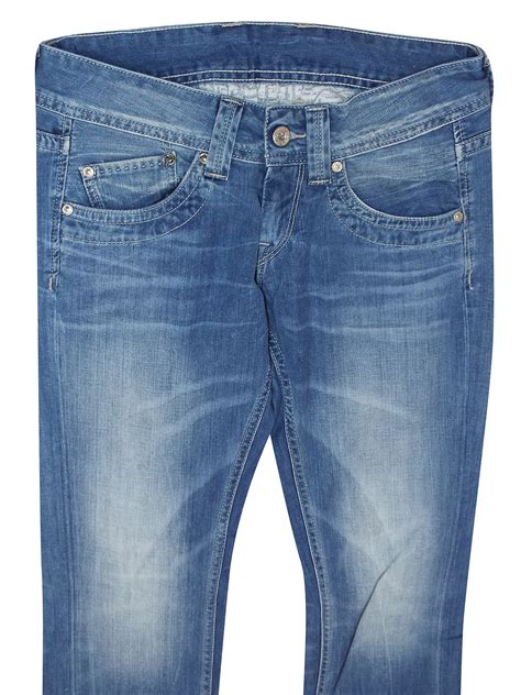 Pepe Jeans Pepe Jeans Light Denim Bloom Straight Leg Low Rise Denim