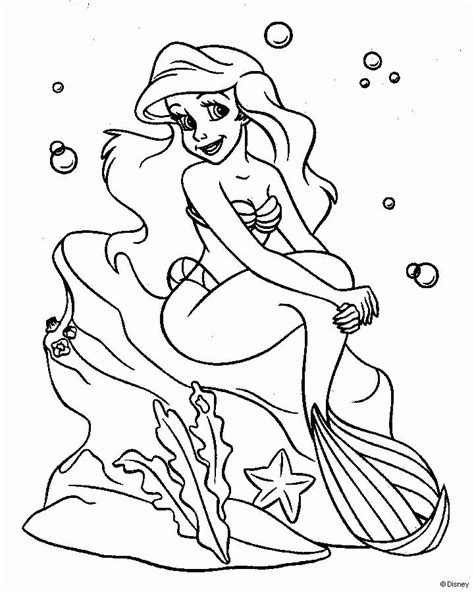 Mica Sirena De Colorat Clip Art Library