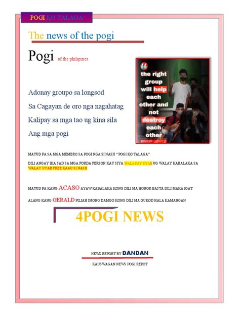 The News Of The Pogi Pdf