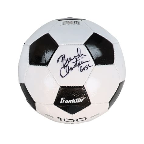 Brandi Chastain Signed Franklin Soccer Ball Inscribed Usa Schwartz