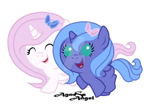 Baby Celestia And Luna By Agnessangel On Deviantart