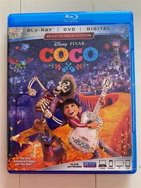 Disney Pixar Coco Blu Ray Dvd No Slipcover สถานีตำรวจภูธรตากใบ