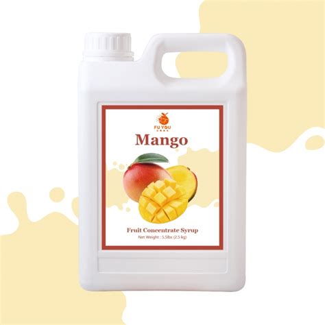 Mango Concentrated Fruit Juice And Syrup For Bubble Tea Drinks