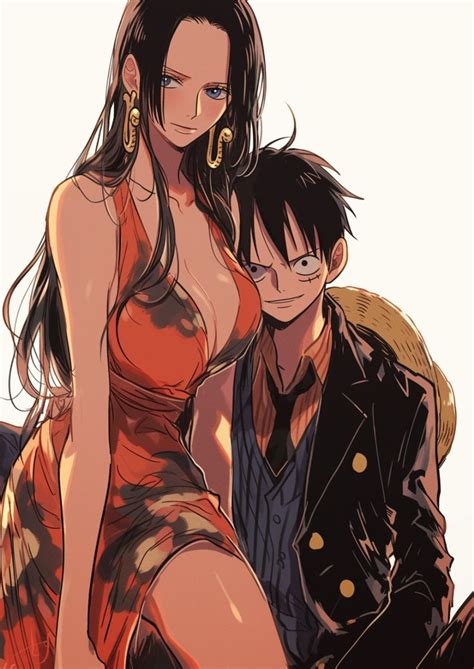 Monkey D Luffy And Boa Hancock In 2024 One Piece Luffy And Hancock