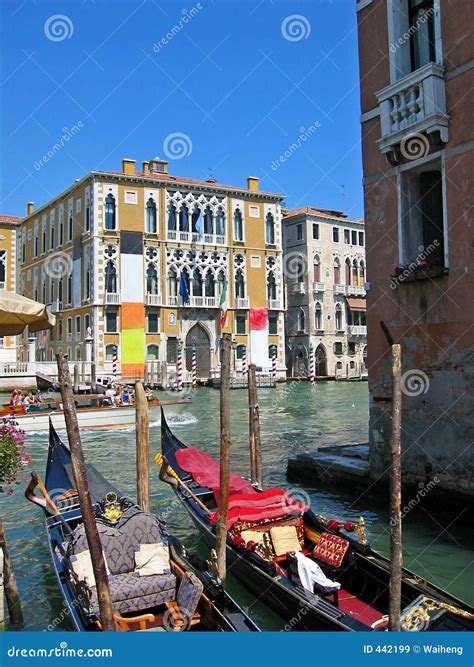 гондолы venice стоковое изображение. изображение насчитывающей строя ...