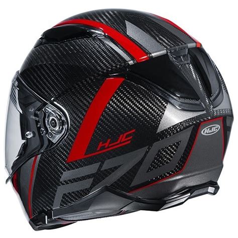 Casco Integrale Moto In Carbonio HJC F70 Carbon ESTON MC1 Rosso Vendita