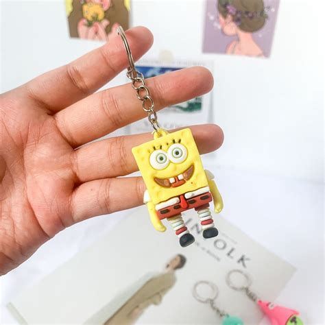Jual Gantungan Kunci Spongebob Squarepants Patrick Star Squidward Mr Krabs Bikini Bottem Bottom