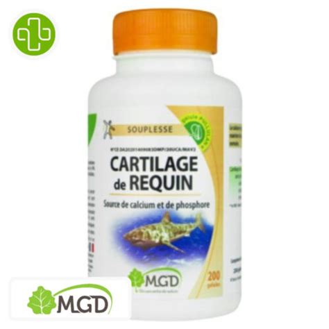 MGD Nature Souplesse Cartilage De Requin 200 Gélules Maroc