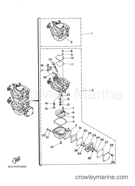 CARBURETOR 2004 Outboard 25hp 25MSHC Crowley Marine