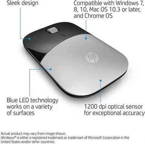 HP Z3700 Wireless Mouse Silver at ₹ 1099/piece | Premnagar | Dehradun ...