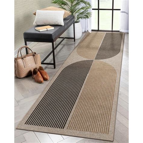 Lahome Modern Rainbow Easy Jute Rug X Hallway Runner Washable Rugs