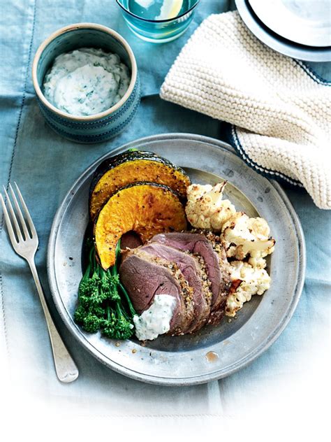 Roasted Lamb With Pumpkin And Dukkah Healthy Food Guide