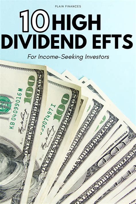 10 High Dividend Etfs For Income Seeking Investors Plain Finances