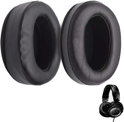 Replacement Ear Cushions Ear Pads Memory Foam Leather Earpads For Ath