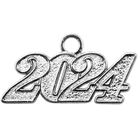 Endea Graduation Tassel Date Charm Silver Year Silver 2024