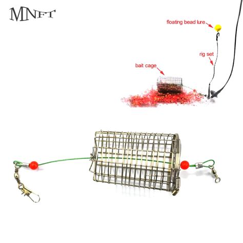 Mnft Pcs Bait Trap Basket Tackle Stainless Steel Wire Cage For Carp