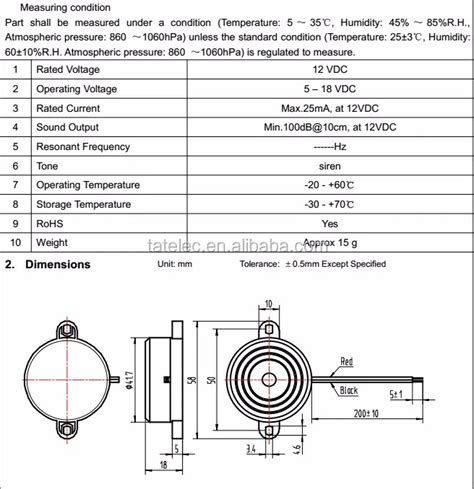 High Sound Alarm Buzzer 12v Dc - Buy Buzzer 12v Dc,Alarm Buzzer 12v Dc ...