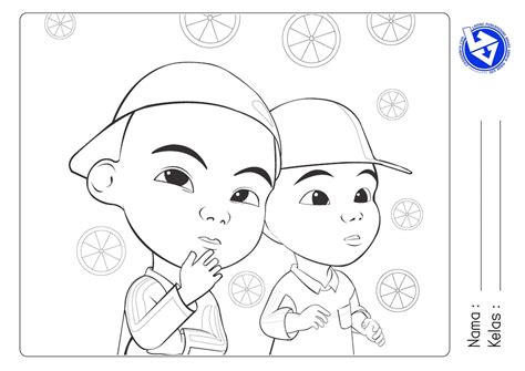 Menggambar Dan Mewarnai Upin Ipin Gambar Mewarnai