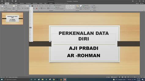 Tutorial Membuat Presentasi Perkenalan Diri Dengan Menggunakan Power