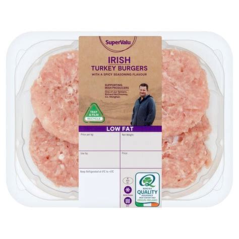 Supervalu Fresh Irish Turkey Burgers 4 Pack 380 G Storefront En