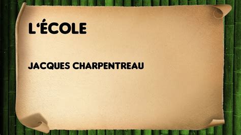 L Cole Jacques Charpentreau Youtube