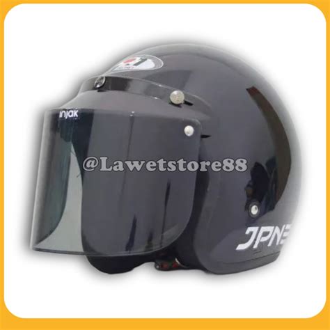 Jual Helm Sepeda Motor Half Face Bogo Jpn Solid Polos Original Warna